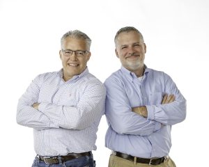 Offering creative solutions to audio advertising innovations are Oink Ink partners and brothers Dan (l) and Jim Price (r).